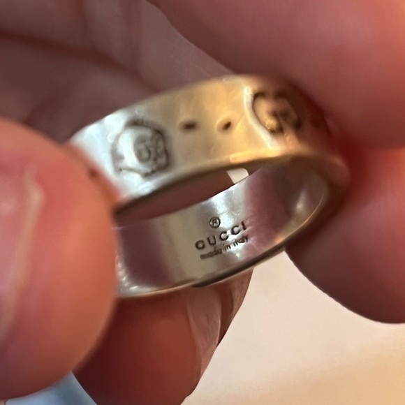 Silver GUCCI skull ring size 8 aka 16 - Picture 5 of 5